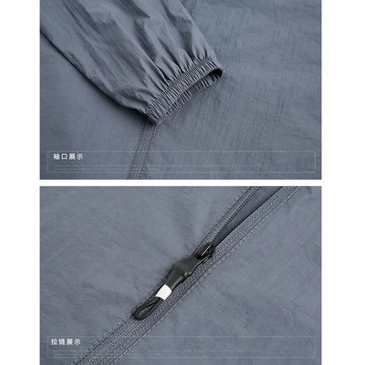 Summer Jackets Men Male Windbreaker Fishing Coats Father Ultrathin Sunscreen Jacket Youth Outerwearing Clohting Traveling Korean