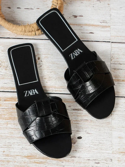 Designer Woman Flat New Slippers Woven with Comfortable Women's Shoes Casual Bottom Slippers Women's Shoes Summer