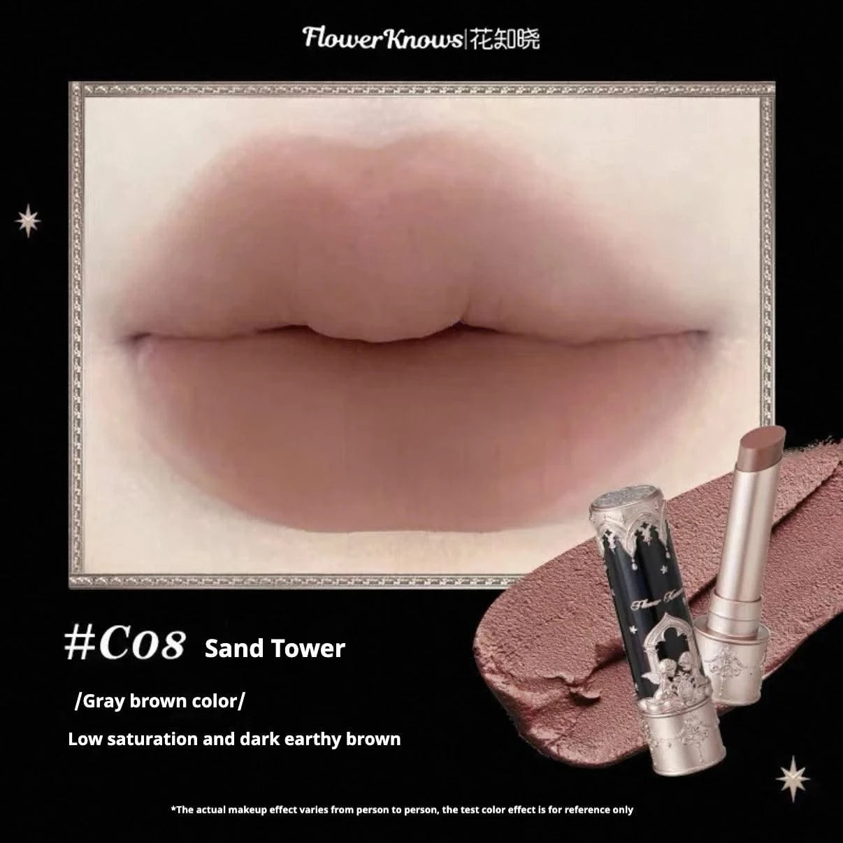 Flower Knows Strawberry Lipstick  Collection Lip Cream Beauty Lip Gloss Lipstick 3.5g