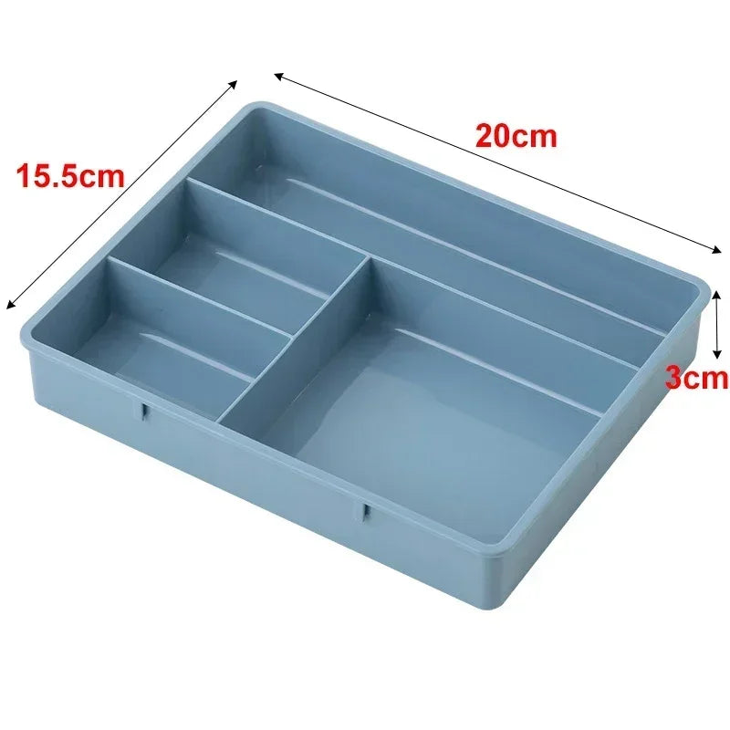Desk Drawer Organizer Desk Sundries Stationery Storage Box Bin Cosmetics Makeup Organizer Home Office Drawer Divider Container
