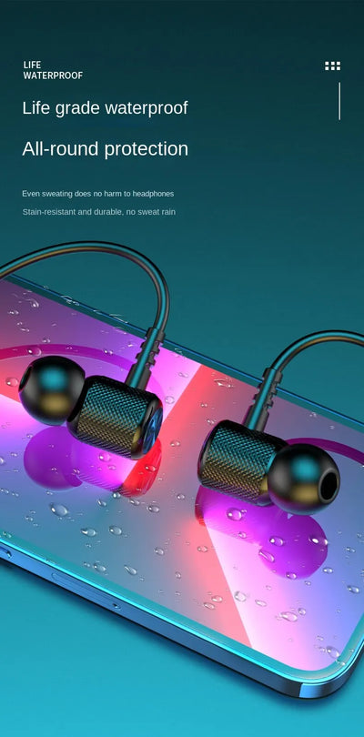 Wireless Headphones Bluetooth 5.0 Neckband Earphones Silicone Hifi 9D Stereo Sports Headset Halter Waterproof Magnetic Earbuds