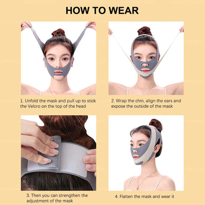 Face Lifting Bandage V Shaper Facial Slimming Reduce Double Chin Shape Lift Anti Wrinkle Fade Nasolabial Fold