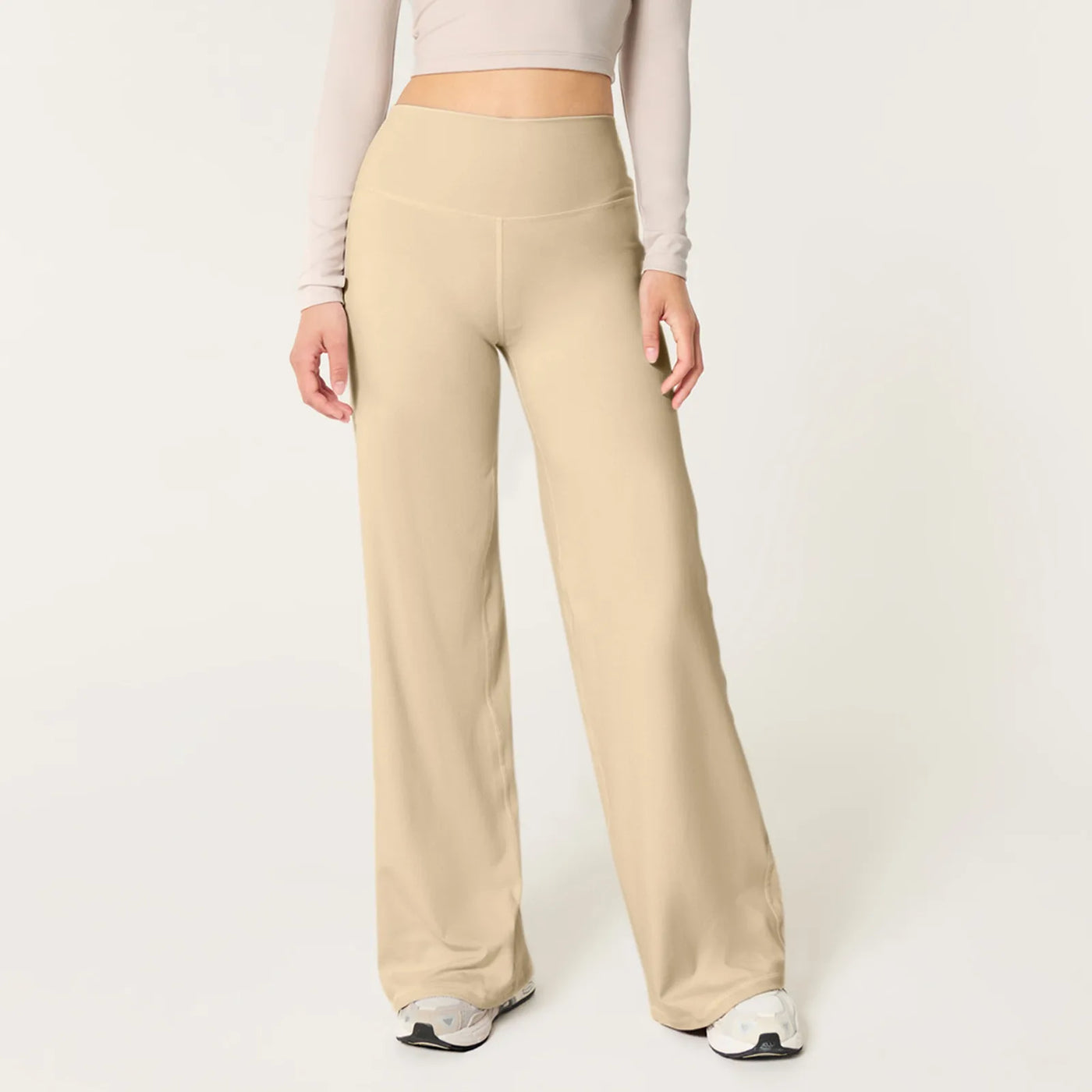 Wide Leg Pants For Women Yoga Pants High Waist Sweatpants With Pockets Stretch Pants Comfy Workout Sports Sweatpants Leggings