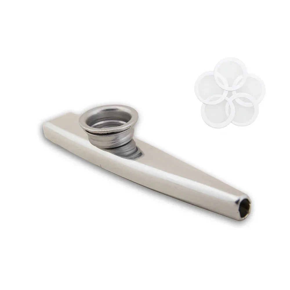 Metal Kazoo Musical Instruments Flutes Diaphragm Mouth Kazoos Musical Instruments Good Companion for Guitar