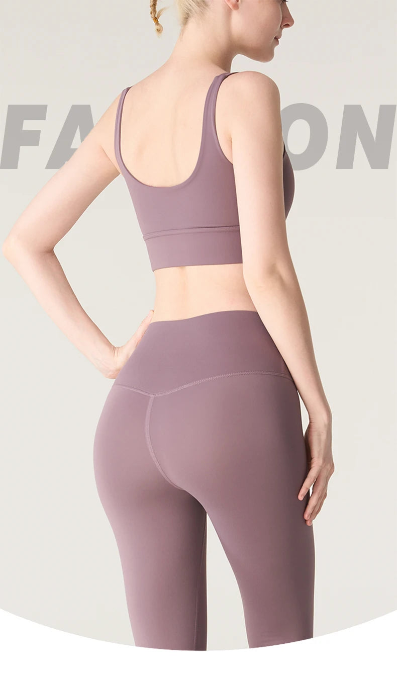 2 Piece Yoga Clothes Women's Tracksuit Athletic Wear Pilates Fitness Yoga Set Tight-fitting Running Underwear Fitness Suit👚👚