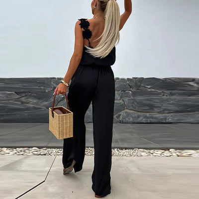 Female Jumpsuit For Women Casual Summer Solid Loose Long Pants Jumpsuit Women Bohemian Rompers Jumpsuit Overalls Female