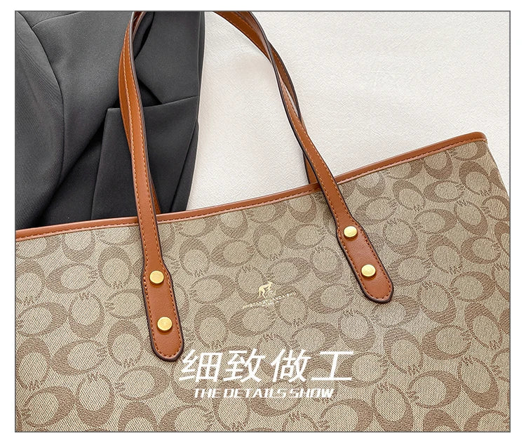 Elegant Ladies Leather Handbag Classics Women's Designer Luxury Zipper Shoulder Bag With Designer Letter Logo