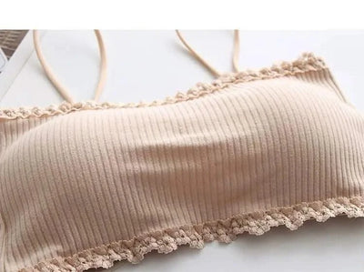 Women's Cotton Bra Female Tube Top Bra