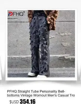 PFHQ Autumn Texture Design Niche Men's Blazers Streetwear Outdoor Patchwork Sports Baggy High Quality Delicacy Suit Coat 21Z1391