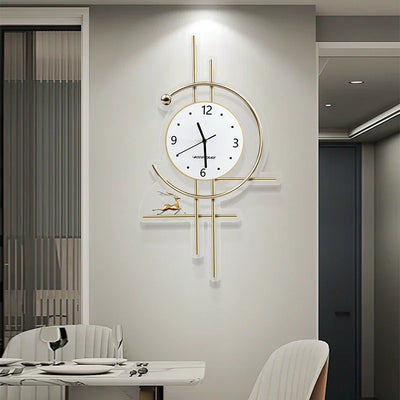 Metal Wall Art Bathroom Wall Clocks Living Room Xenomorph Design Creative Fashion Wall Watch Peacock Horloge Room Decorations