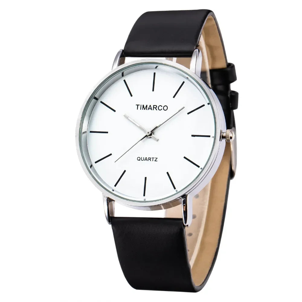 Luxury Women Watches 2025 New Stylish Silver Minimalist Business Ladies Quartz Watch Breathable Leather Steel Clock Reloj Mujer