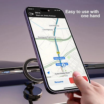 Magnetic Magsafe Car Phone Holder for iPhone 15 14 13 Pro Max Plus Vehicles Mobile Support Secure Mount in Car