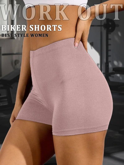 Biker Shorts For Women Super Soft No See Through Workout Yoga Running Cycling Push Up Gym Fitness Shorts Women's Activewear