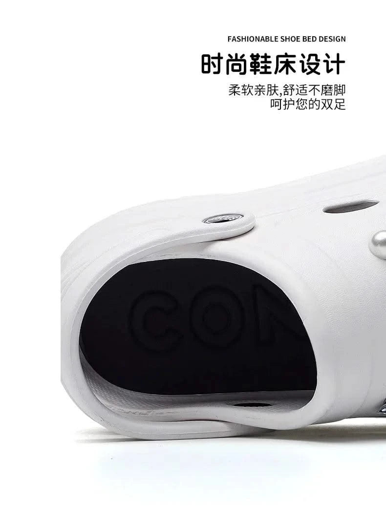 Clogs Clogs Women's Slippers Summer Home Sandals Non Slip Garden Shoes Fashion  Flat Shoes Orginal Outdoor Couples EVA Design