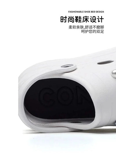 Clogs Clogs Women's Slippers Summer Home Sandals Non Slip Garden Shoes Fashion  Flat Shoes Orginal Outdoor Couples EVA Design