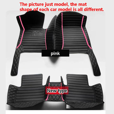 Car Floor Mats For Citroen DS5 DS 5 2011~2018 Durable Anti Dirty Pad Rugs Luxury Leather Mat Carpets Car Accessories