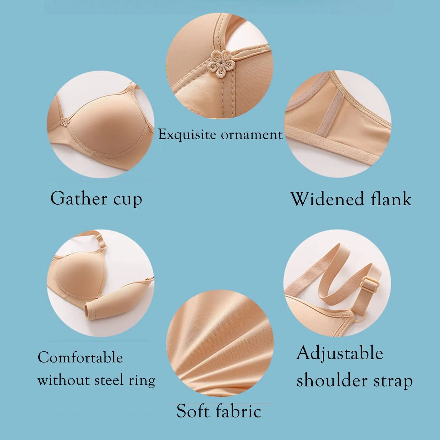 Women Seamless Bra Sexy No Wire Push Up Underwear Girls Students Breathable Thin 10 Colors Bras Female's Bra Breathable Gathered