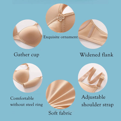 Women Seamless Bra Sexy No Wire Push Up Underwear Girls Students Breathable Thin 10 Colors Bras Female's Bra Breathable Gathered