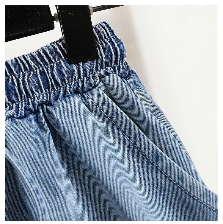 Plus Size Denim Shorts For Women 2024 Summer New Arrivals High Elastic Waist Soft Tencel Loose Blue Jeans Shorts Female Hot Sale