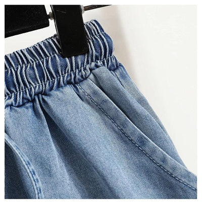 Plus Size Denim Shorts For Women 2024 Summer New Arrivals High Elastic Waist Soft Tencel Loose Blue Jeans Shorts Female Hot Sale