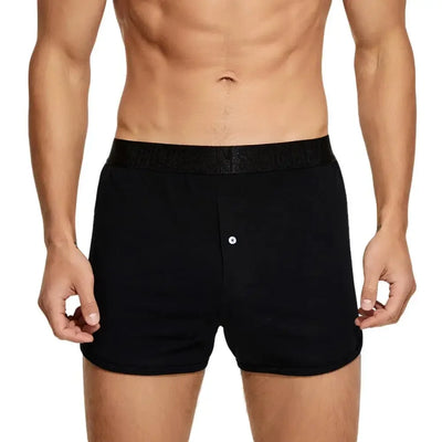 2024 Men's Cotton Jersey Boxer Short Loungewear Underwear Loose Fit Underpants Sleepwear Shorts Boxers for Men