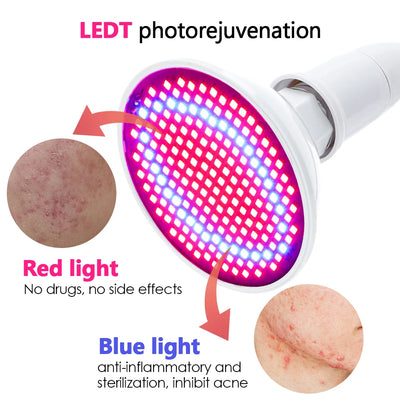 LED Red Light Photon Therapy Face Mask Beauty Instrument Facial SPA Acne Wrinkle Removal Skin Rejuvenation Anti Age Device