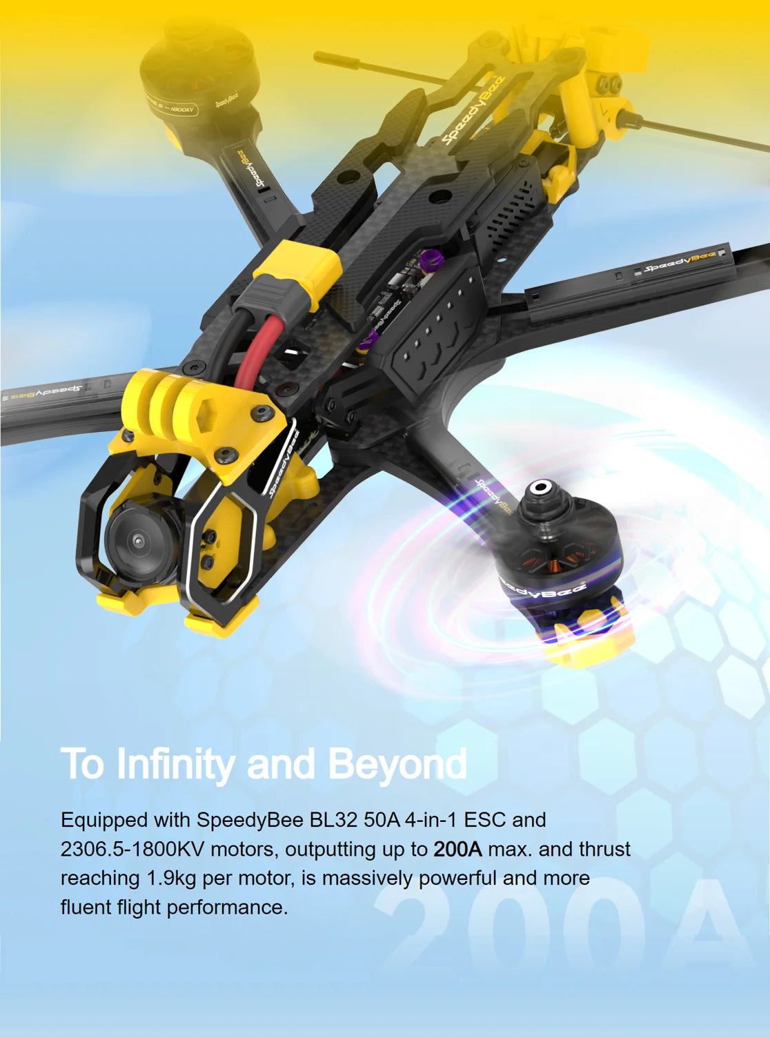 SpeedyBee Master 5 V2 FPV 5 inch Freestyle Drone HD O3 Air Unit with SpeedyBee F405 V3 Stack 2306 1900KV 6S Motor RC Quadcopter