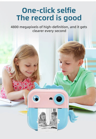 Digital Children Camera For Photography Instant Print Photo Kids Camera Mini Thermal Printer Video Educational Toys Gift