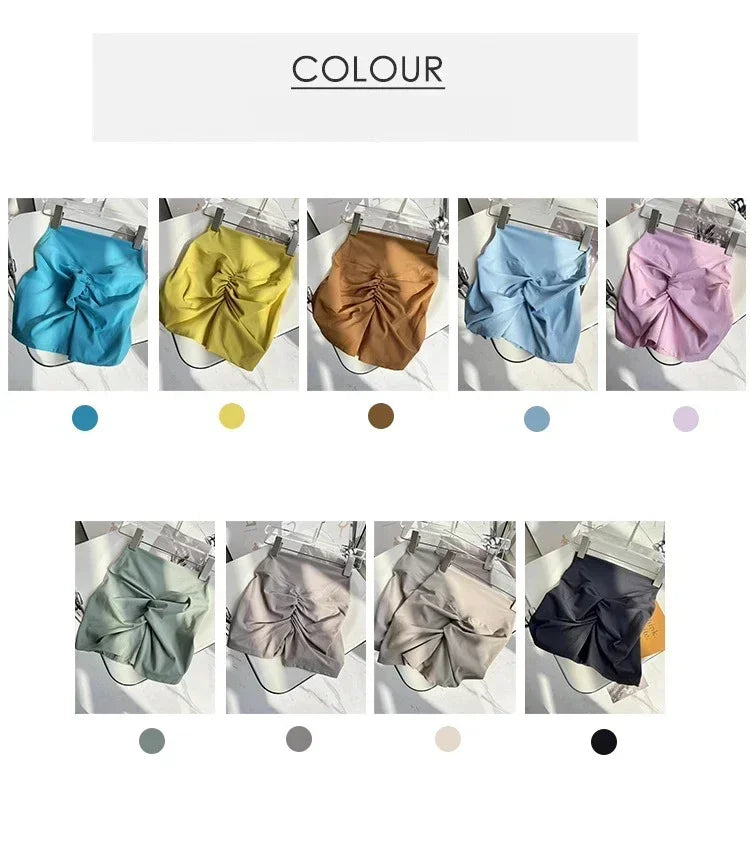 Women Yoga Shorts High Waist Workout Shorts Fitness Yoga Lift Butt Fitness Ladies Yoga Gym Running Short Pants Sportswear