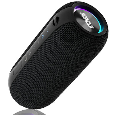 Wireless Bluetooth Speakers Portable Dual Speakers Punk Style LED Bass Diaphragm Sound TWS Speaker