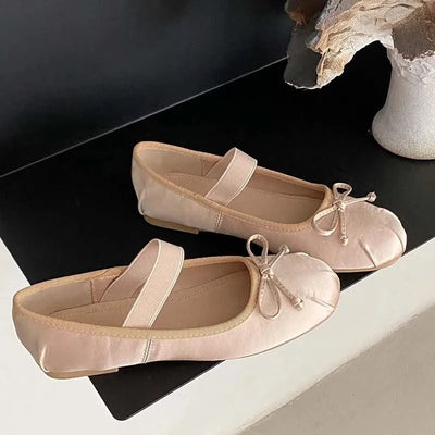 Women Butterfly-Knot Lolita Ladies Ballet Flats In Casual shoes, Sandals  Slides
