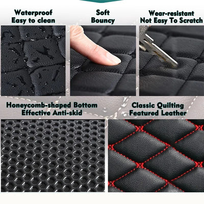 Car Mats For SEAT Alhambra MK2 7N VW VW Sharan 2011~2020 Pad Carpets Set Leather Mat Auto Floor Rugs Car Accessories