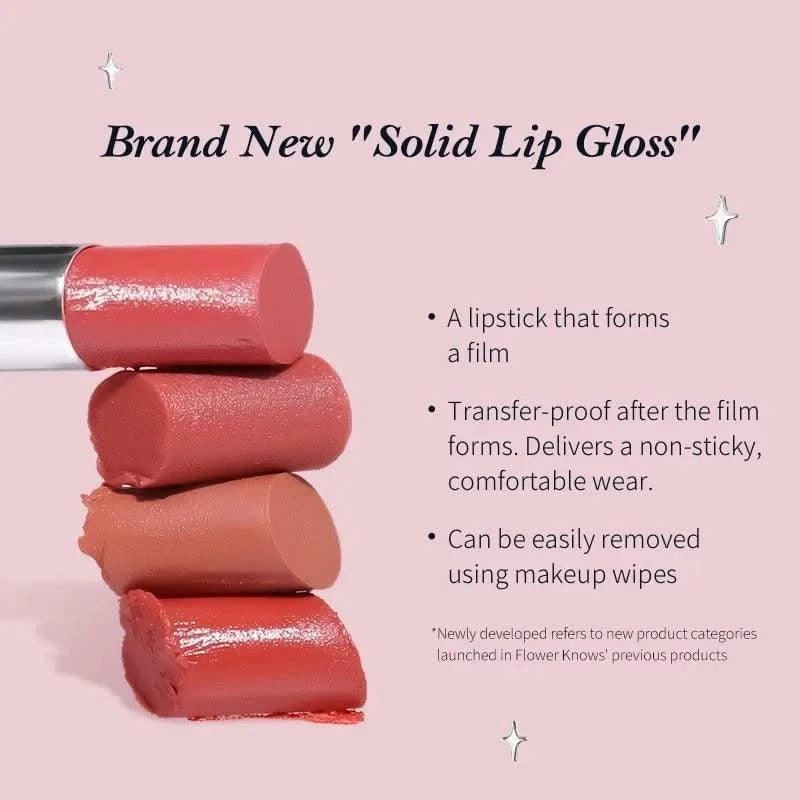 Flower Knows Moisturizing Long-lasting Lipstick Lip Gloss Nourishing  3.5g