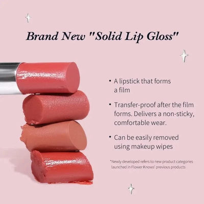Flower Knows Moisturizing Long-lasting Lipstick Lip Gloss Nourishing  3.5g