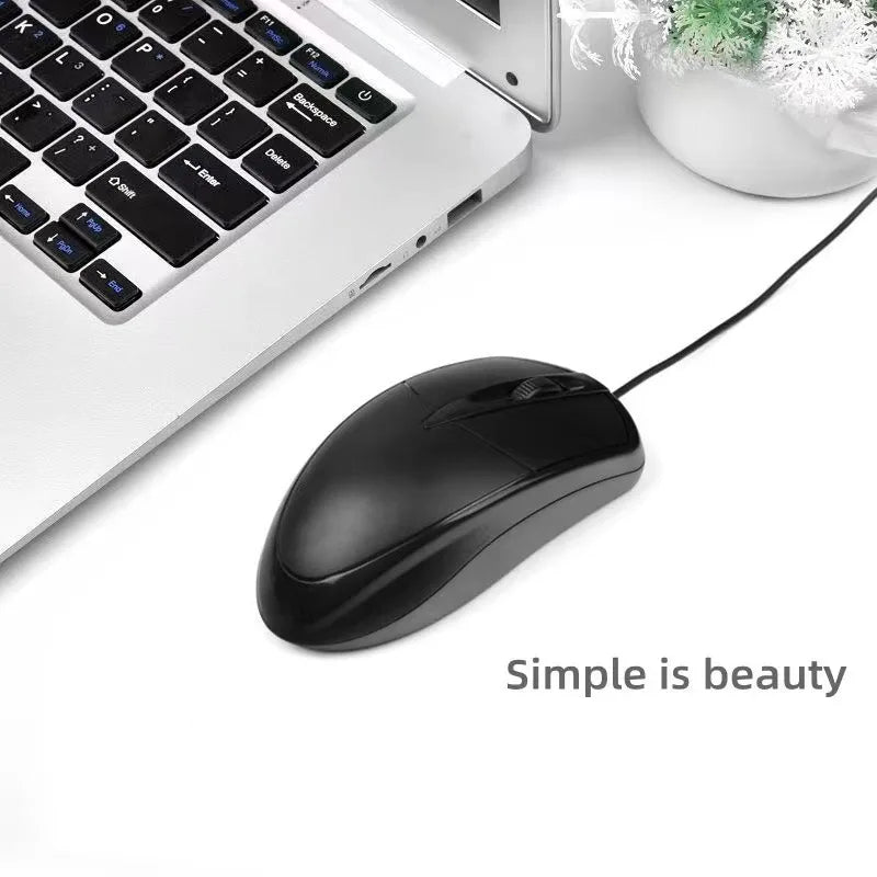 Ergonomic USB Mouse Wired 1000 DPI Optical 3 Buttons Wired Gaming Mouse Office Mice For Laptops Desktop Computer Mouse