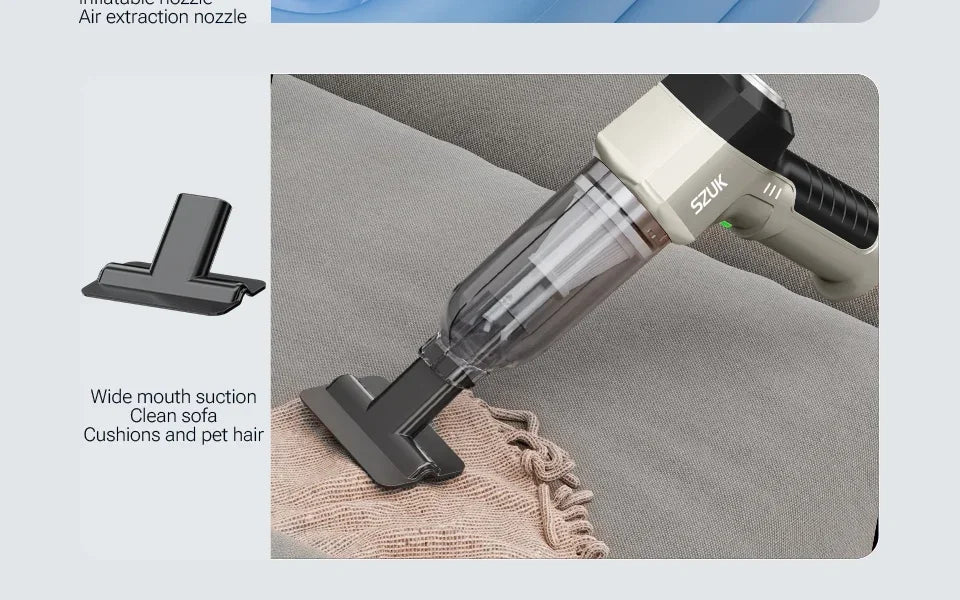 Portable Vacuum Cleaner for Car Home New Handheld Mini Vacuum Cleaner SZUK Car Vacuum Cleaner Powerful Suction Wireless Cleaner