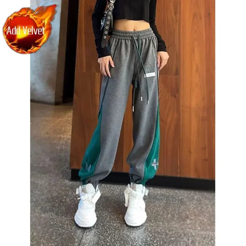 Harem Baggy with Pockets Clothes Female Pants Sweatpants Jogging Trousers for Women Joggers Loose Fitness Sports G Original 90s