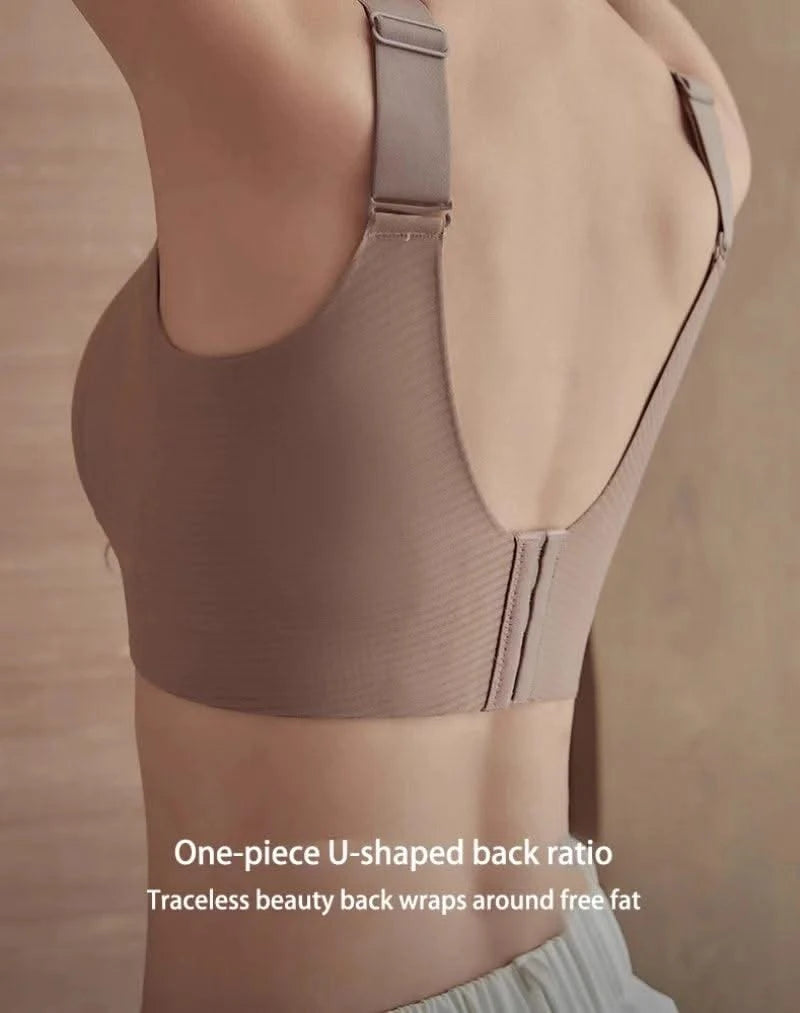 Plus Size Women Seamless Bras Sexy V Waist Brassiere Padded Wireless Soft Sleepwear Female Solid Breathable Underwear Lingerie