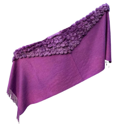 Winter Thick  Genuine Rabbit Fur Scarf for Women