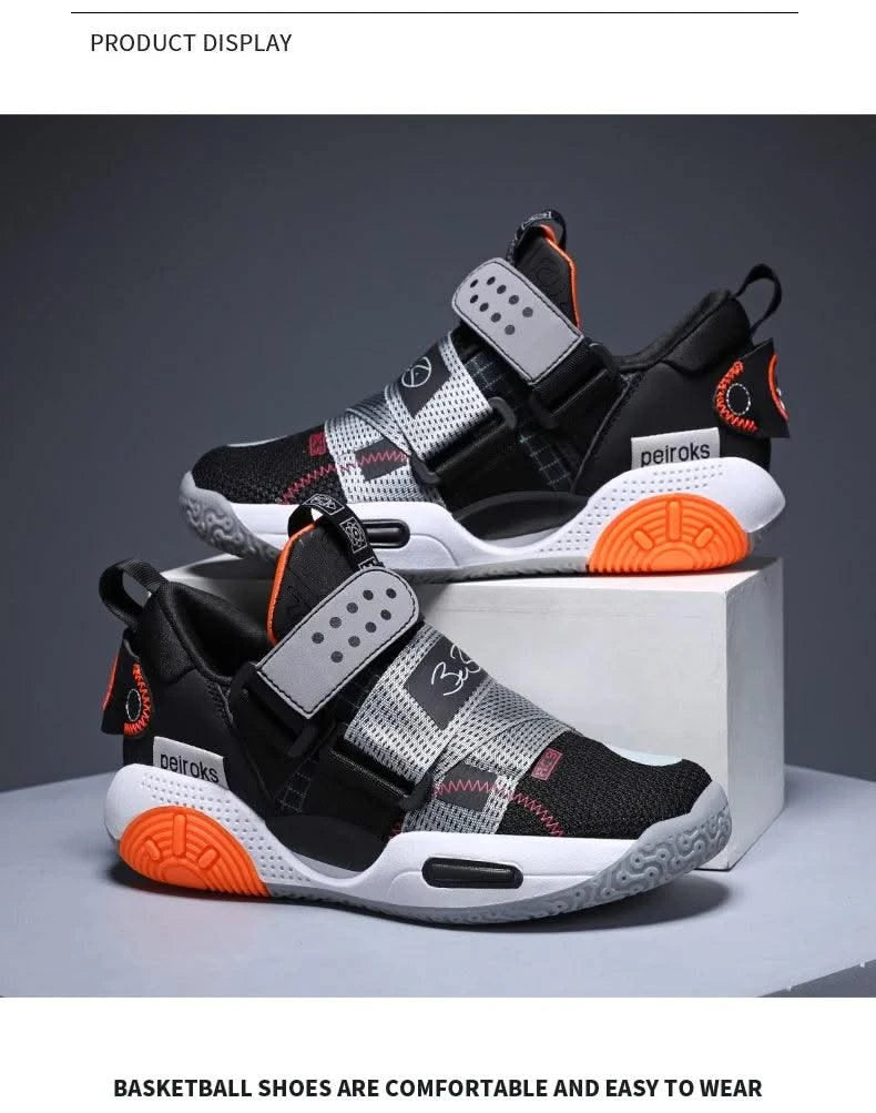 Children's Basketball Shoes For Boys Girls Non-slip Kids Sport Shoes Lightweight Outdoor Sneakers Trainers Footwear Comfortable