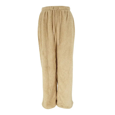 Women's New Trousers Autumn Winter Streetwear Fashion Drawstring Casual Slim Pants Solid Versatile Warm Trousers Female Clothing