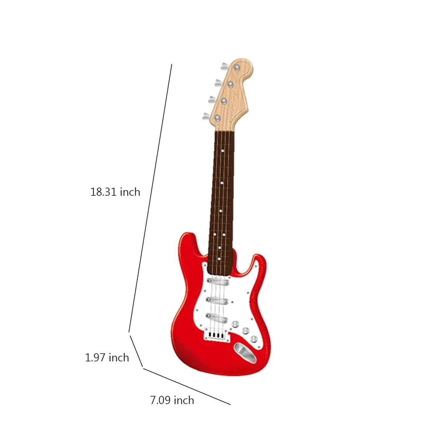 Children-size Electric Guitar Attracts Children Attention 4 String Guita Beginners' Level Guitar Puzzle And Musical Instruments