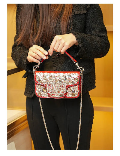 Chic Women's Crossbody Bag Leather Shoulder Handbag Designer Tote Purse Ladies Modern Elegant