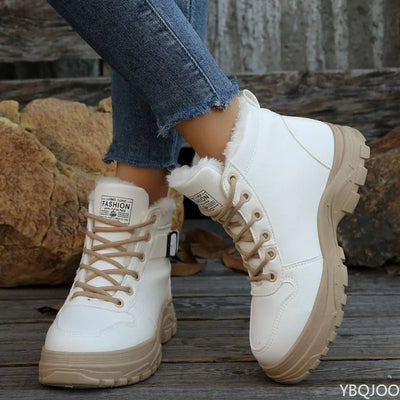 Women's snow boots in autumn winter thick warmth simple comfortable versatile short boots for women