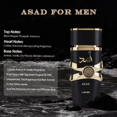100ML Perfume Has A Long-lasting Fragrance Fresh Light Unique Casual Date Gift Moi Tous Asad Aromatic Scent for Men Women - Elanique