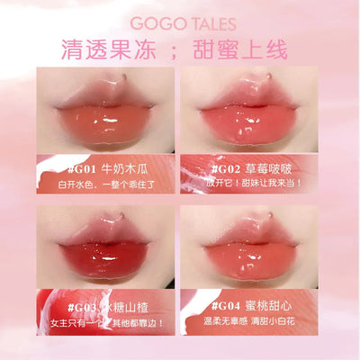 Gogotales Mirror Lip Gloss Moisturizer Shiny and Vegan Korean Vegan Liquid Lipstick Lip Jelly Plumper Gloss PROFESSIONAL MAKEUP