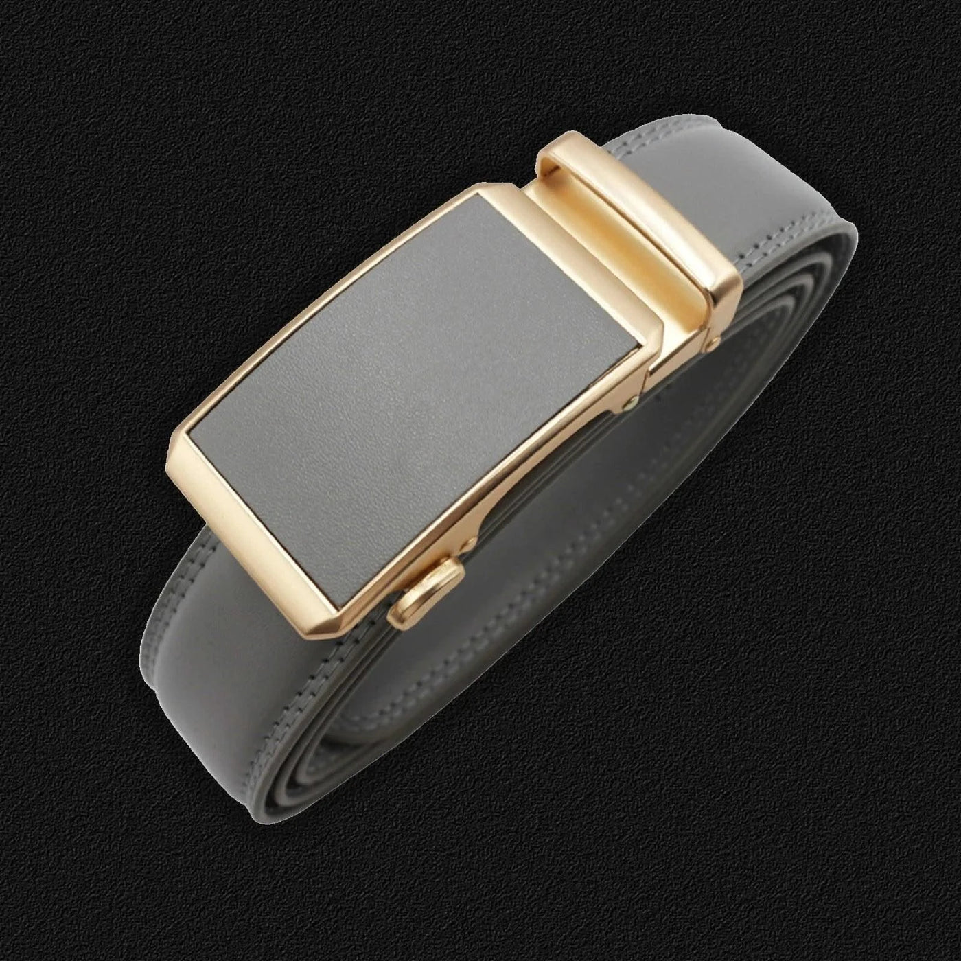 Men Black Strap Waistband Genuine Leather Automatic Buckle Belts |  Belts for Business