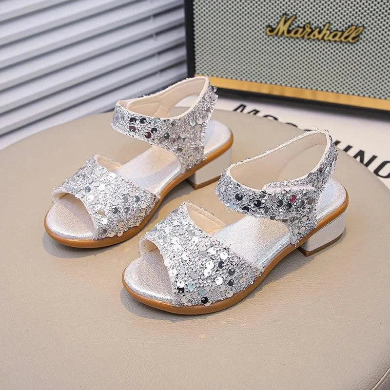 Princess Sandals for Girls | Dance Performance Shoes | Wedding High Heels 2025 Summer New