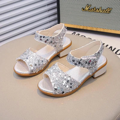 Princess Sandals for Girls | Dance Performance Shoes | Wedding High Heels 2025 Summer New