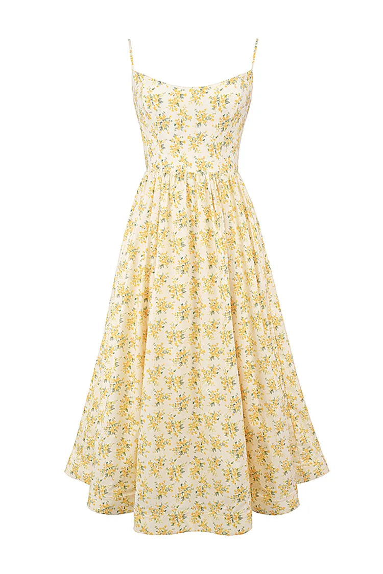 Elegant floral prints Dresses for summer women's dresses 2024 New Skinny Sexy Backless SLeeveless High Waist Maxi Sling Dress